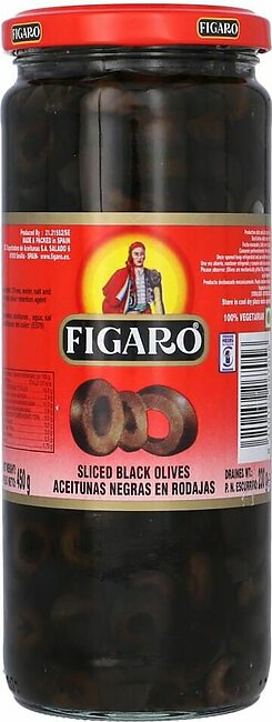 Figaro Olives Black Sliced 450 Gm