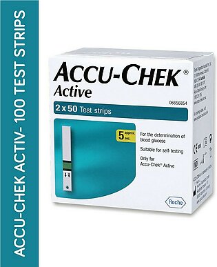 Accu Check Active Glucometer Strips 100 Test