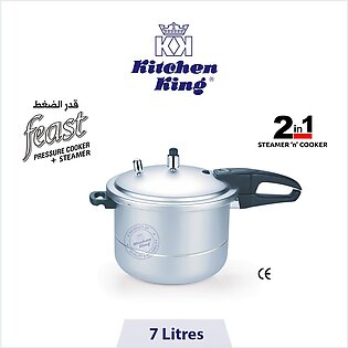 Kitchen King ― Pressure Cooker + Steamer (feast) ― 7 Liters