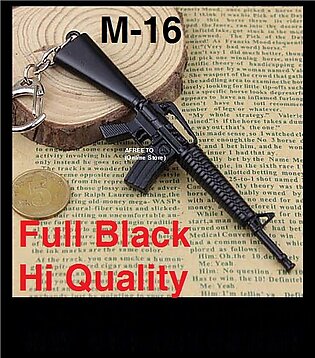 Pubg M16 Keychain Black Full Metal Pubg Key Chain M416 Or M16