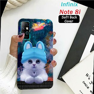 Infinix Note 8i Back Cover - Cat 2Gud Soft Case Cover