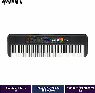 Yamaha Music Portable Keyboard Beginner Level 61 Keys Psr F52