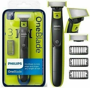 Philips Qp2520/20 Oneblade Rechargeable Facial Trim Edge Shave Hair Trimmer With Styling Combs