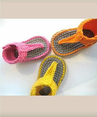 Crochet Shoes For Babies/ Baby Girl Woolen Shoes / Handmade Woolen Booties For Baby Girls