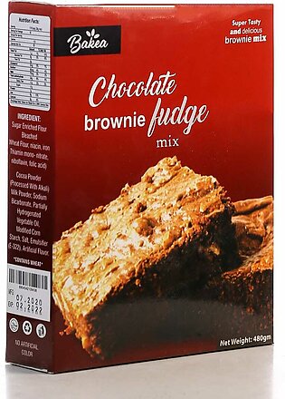 Bakea Chocolate Fudge Brownie Mix 480g