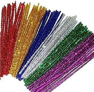 Pack Of 100 - Pipe Cleaner Glitter Sticks