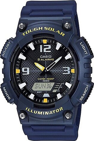 Casio Digital Youth Black Dial With Blue Rubber Strap Men's Watch - Aq-s810w-2avdf