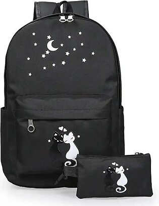 2pcsfashionable Girls School Backpack Student Bookbag Travel Backpack,college Bag,university Backpack,