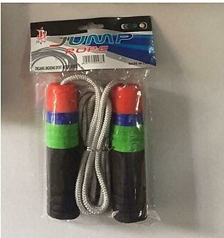 Adjustable Jump Rope With Counter - Multicolor