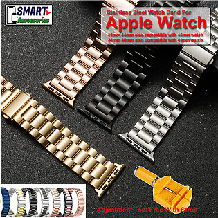 High Quality Stainless Steel Chain Band Strap Compatible With Appl Watch All Series 1, 2, 3, 4, 5 & 6 Appl Watch Band