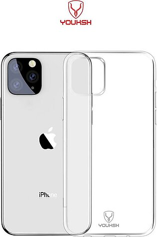 Youksh Apple iphone 11 Pro -  Transparent Jelly Back Cover - Transparent - Iphone Series.