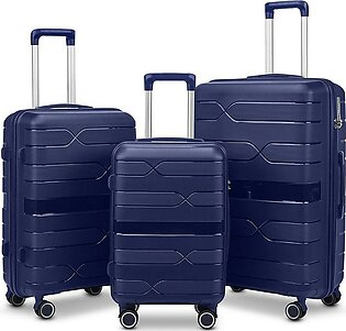 Galaxy Bags Carry-on Luggage, Hard Suitcase 3pcs Sets On 4 Wheels Oxford Hard Luggage