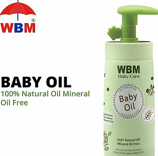 Wbm Vitamin E Baby Oil - 200ml | Moisturizing Baby Massage Oil Safe On Baby Skin