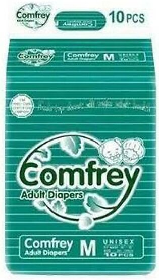 Comfrey Adult Diapers Medium 10 Pcs