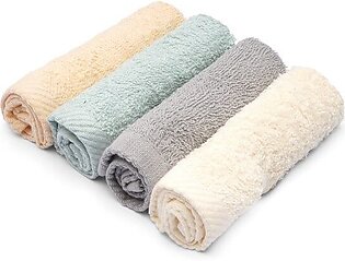 Towel, Face Towel, Hand Towel, Soft Smooth,pack Of 6,12×12 Size,mix Colours