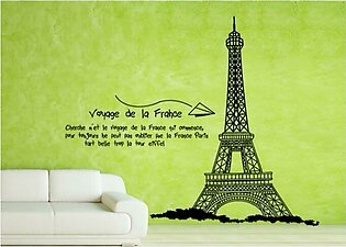 Wall Stickers Eiffel Tower Wall Sticker Paris Famous Building Wall Sticker For Living Room.