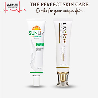 Pack Of 2 Livglow Skin Brightening Cream & Sunliv Sun Protection Cream (for Men & Women)