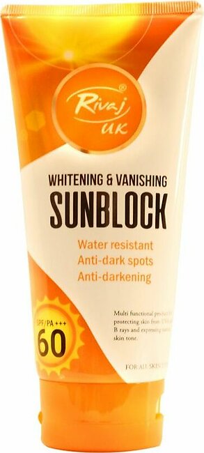 Rivaj UK - Vanishing Sunblock SPF60 (120ml)