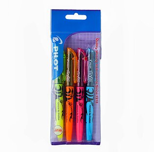 Pilot Frixion Light Erasable Highlighter Pen – Assorted (pack Of 4 Pcs)