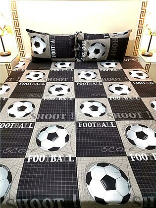 Football Kids Cotton Bed Sheet