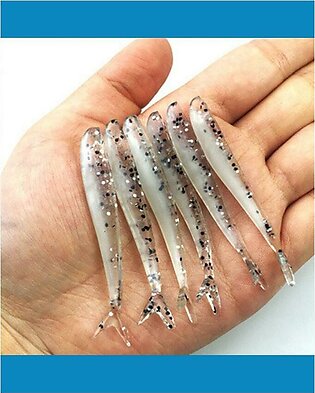 Silver Lures Artificial Fish Bait Fishing Worm Fishing Tackle