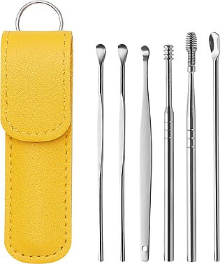 Online Karachi Ear Wax Cleaning Kit 6 Pcs Ear Pick Tools, Wax Removal Kit, Ear Cleaning Tool Set, Spring Earwax Cleaner Tool For Children And Adult Multicolor