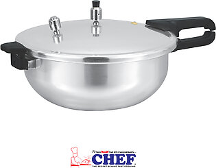CHEF Pressure Cooker Karahi Aluminium 2 In 1 [3 Liter]