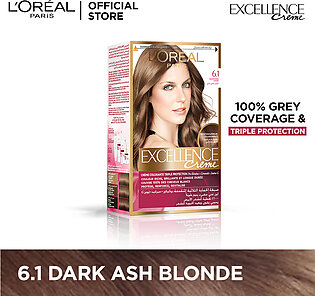 LOreal Paris Excellence Creme - 6.1 Dark Ash Blonde Hair Color