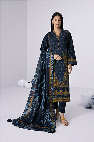 Sapphire 3 Piece - Printed Khaddar Suit Unstitched Winter Collection