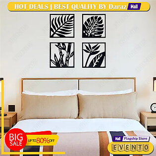 Evento Wooden Wall Art Panels Frame - 3d DIY Self Adhesive Wall Sticker Sets For Decor - Latest Design Wall Decoration Ideas For Home Decor Living Bed Room And Offices And For Gifts Piece Item