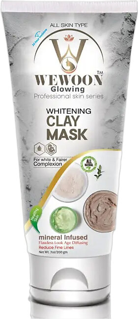 Wewoon Whitening Clay Mask - 200gm