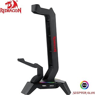 Redragon HA311 SCEPTER ELIT.E RGB Gaming Headphones Stand and Mouse Bungee with 4 USB 2.0 HUB Port