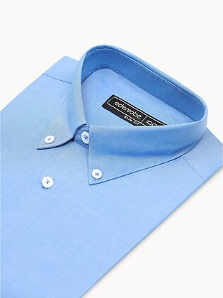 Edenrobe Men's Blue Shirt Plain - Emtsi23-50645