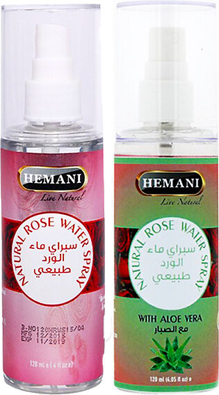 Hemani Herbals - Rose Water 120ml With Aloevera