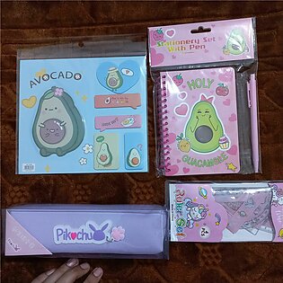 Stationary Deal 4 In 1 Available In Avocado And Unicorn Theme