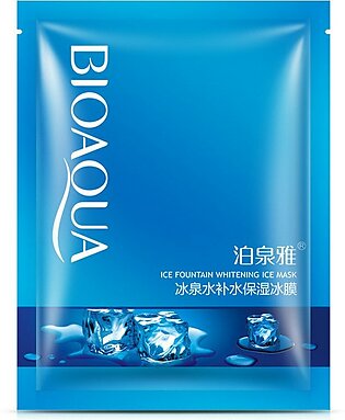 Bioaqua Ice Fountain Cool Moisturizing Facial Oil Control Mask-30g Bqy4919