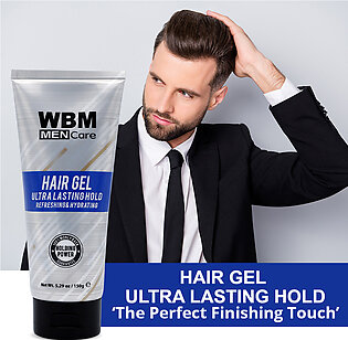 Wbm Ultra Lasting Hold Hair Styling Gel For Men (150g)