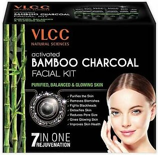 Vlcc Activated Bamboo Charcoal Facial Kit, 60 G