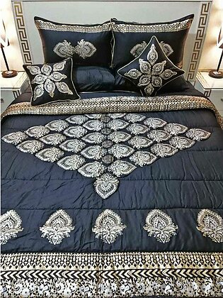 Fancy Block Print Bed Sheets/comforter Set/duvet Set