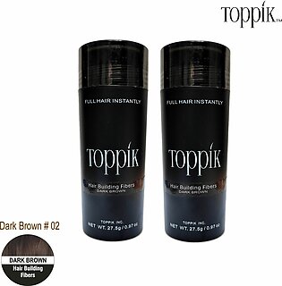 Toppik Hair Fiber 27.5g Dark Brown 2