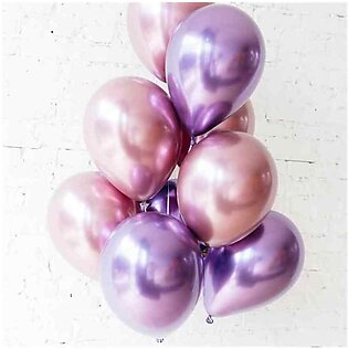 10 Pieces Metallic Balloons Thick Chrome Metallic Colors - For Wedding, Happy Birthday, Engagement, Anniversary Balloons