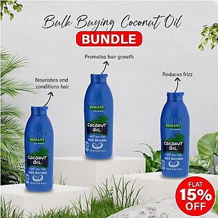 𝗛𝗘𝗠𝗔𝗡𝗜 𝗛𝗘𝗥𝗕𝗔𝗟𝗦 - Pack Of 3 Pure Coconut Oil 100ml