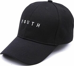 Caps Club Black Youth Cap For Boys/men - Fashionable Cap For A Trendy And Sporty Look - Top Off Your Style With Premium Quality