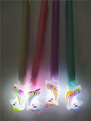 Kids Unicorn Gel Pen with Light