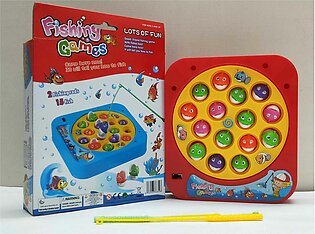 Musical Fishing Game For Kids with 15 Fishes and 2 fishing rods, Battery Operated
