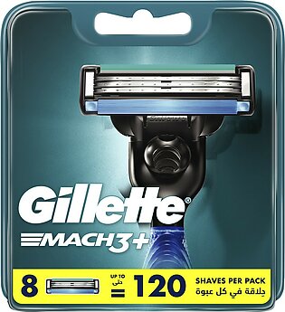 Gillette Mach3 Plus Shaving Razor Carts 8s