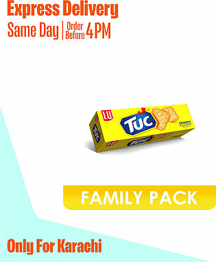 TUC Crispiest and Lightest Snack Biscuits Family Pack (Pack of 01)