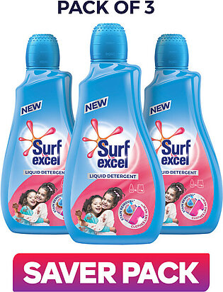 Rs.210 Off On Pack Of 3 Of Surf Excel Liquid Detergent Bottle - 1000ml