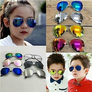 Aviator Style Classic Kids Children Sunglasses Fashion For Boys And Girls Colorful Mirror