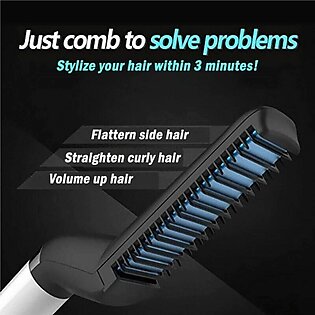 Bodynfashion Hair And Beard Brush , Modelling Comb Curler Straightener Hot Hair Ceramic-iron Styling